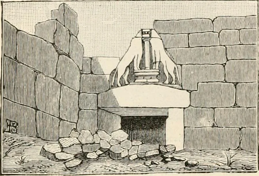 An illustration from An illustrated dictionary of words used in art and archaeology. Explaining terms frequently used in works on architecture, arms, bronzes, Christian art, colour, costume, decoration, devices, emblems, heraldry, lace, personal ornaments, pottery, painting, sculpture, &c, with their derivations, 1883, leaf 253