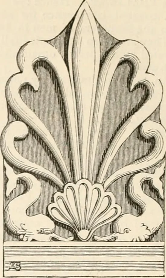 An illustration from An illustrated dictionary of words used in art and archaeology. Explaining terms frequently used in works on architecture, arms, bronzes, Christian art, colour, costume, decoration, devices, emblems, heraldry, lace, personal ornaments, pottery, painting, sculpture, &c, with their derivations, 1883, leaf 259