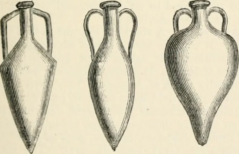 An illustration from An illustrated dictionary of words used in art and archaeology. Explaining terms frequently used in works on architecture, arms, bronzes, Christian art, colour, costume, decoration, devices, emblems, heraldry, lace, personal ornaments, pottery, painting, sculpture, &c, with their derivations, 1883, leaf 26