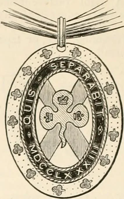 An illustration from An illustrated dictionary of words used in art and archaeology. Explaining terms frequently used in works on architecture, arms, bronzes, Christian art, colour, costume, decoration, devices, emblems, heraldry, lace, personal ornaments, pottery, painting, sculpture, &c, with their derivations, 1883, leaf 263