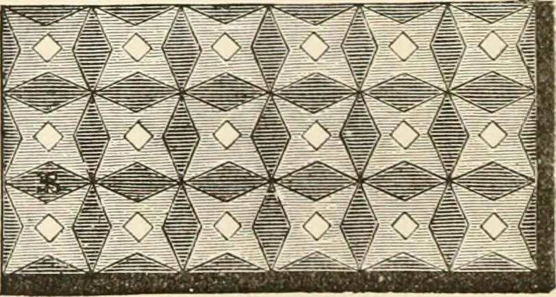 An illustration from An illustrated dictionary of words used in art and archaeology. Explaining terms frequently used in works on architecture, arms, bronzes, Christian art, colour, costume, decoration, devices, emblems, heraldry, lace, personal ornaments, pottery, painting, sculpture, &c, with their derivations, 1883, leaf 263