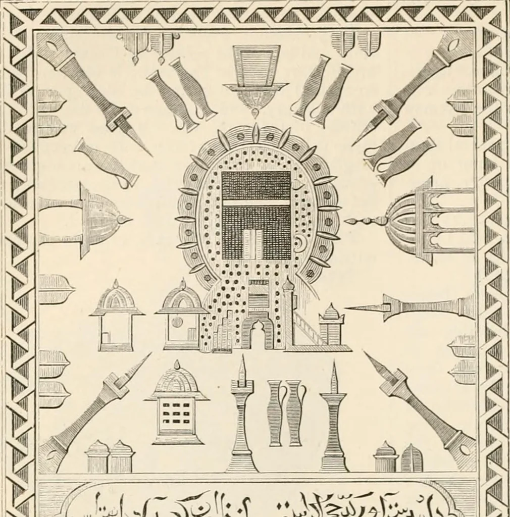 An illustration from An illustrated dictionary of words used in art and archaeology. Explaining terms frequently used in works on architecture, arms, bronzes, Christian art, colour, costume, decoration, devices, emblems, heraldry, lace, personal ornaments, pottery, painting, sculpture, &c, with their derivations, 1883, leaf 269