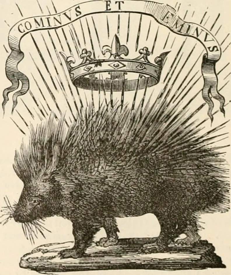 An illustration from An illustrated dictionary of words used in art and archaeology. Explaining terms frequently used in works on architecture, arms, bronzes, Christian art, colour, costume, decoration, devices, emblems, heraldry, lace, personal ornaments, pottery, painting, sculpture, &c, with their derivations, 1883, leaf 279