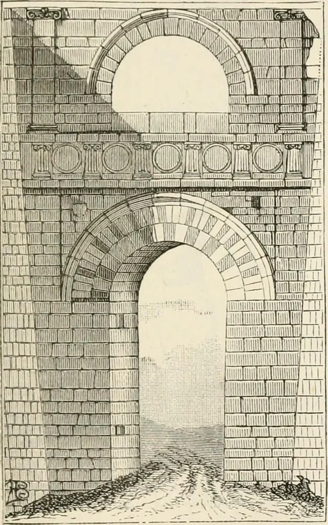 An illustration from An illustrated dictionary of words used in art and archaeology. Explaining terms frequently used in works on architecture, arms, bronzes, Christian art, colour, costume, decoration, devices, emblems, heraldry, lace, personal ornaments, pottery, painting, sculpture, &c, with their derivations, 1883, leaf 280