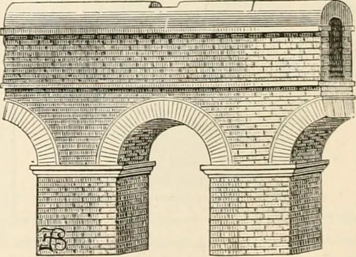 An illustration from An illustrated dictionary of words used in art and archaeology. Explaining terms frequently used in works on architecture, arms, bronzes, Christian art, colour, costume, decoration, devices, emblems, heraldry, lace, personal ornaments, pottery, painting, sculpture, &c, with their derivations, 1883, leaf 285