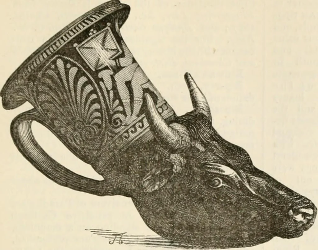 An illustration from An illustrated dictionary of words used in art and archaeology. Explaining terms frequently used in works on architecture, arms, bronzes, Christian art, colour, costume, decoration, devices, emblems, heraldry, lace, personal ornaments, pottery, painting, sculpture, &c, with their derivations, 1883, leaf 296