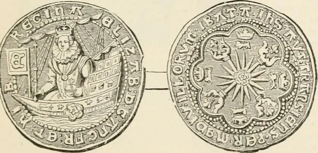 An illustration from An illustrated dictionary of words used in art and archaeology. Explaining terms frequently used in works on architecture, arms, bronzes, Christian art, colour, costume, decoration, devices, emblems, heraldry, lace, personal ornaments, pottery, painting, sculpture, &c, with their derivations, 1883, leaf 296