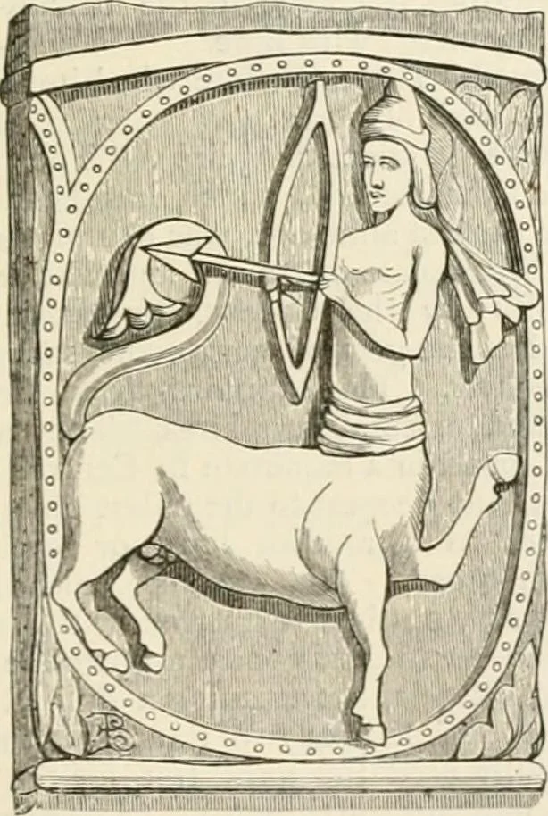 An illustration from An illustrated dictionary of words used in art and archaeology. Explaining terms frequently used in works on architecture, arms, bronzes, Christian art, colour, costume, decoration, devices, emblems, heraldry, lace, personal ornaments, pottery, painting, sculpture, &c, with their derivations, 1883, leaf 304
