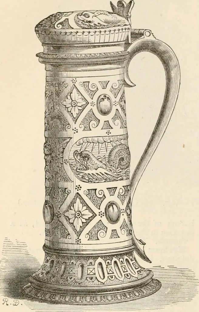 An illustration from An illustrated dictionary of words used in art and archaeology. Explaining terms frequently used in works on architecture, arms, bronzes, Christian art, colour, costume, decoration, devices, emblems, heraldry, lace, personal ornaments, pottery, painting, sculpture, &c, with their derivations, 1883, leaf 315