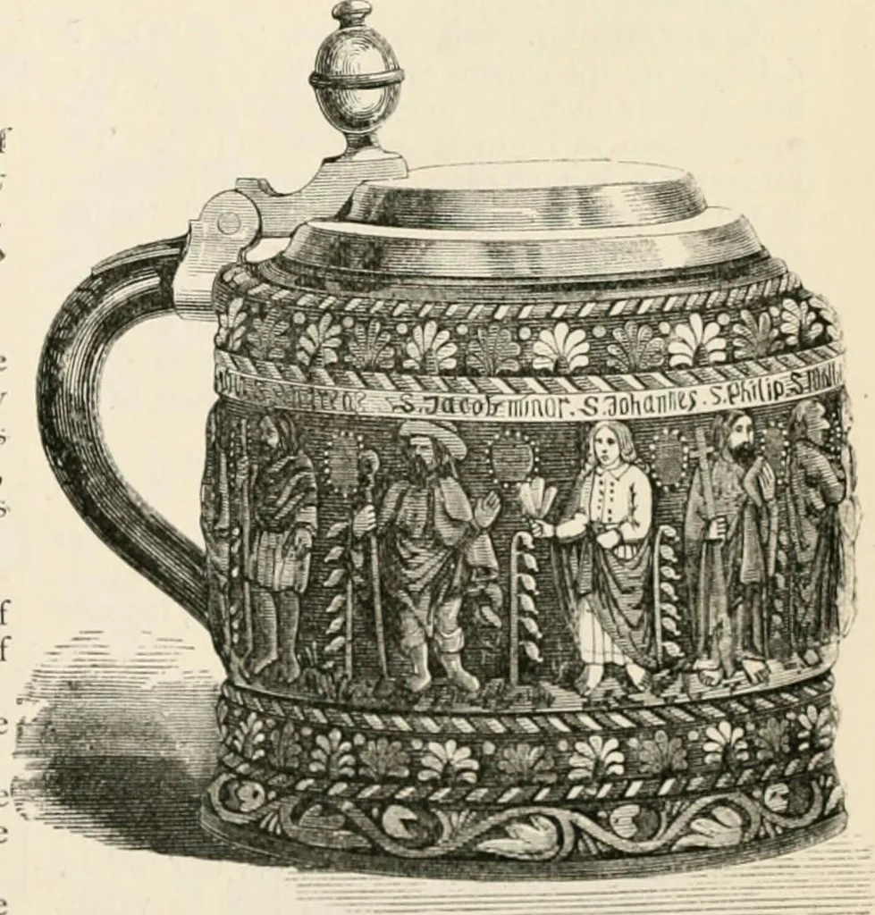 An illustration from An illustrated dictionary of words used in art and archaeology. Explaining terms frequently used in works on architecture, arms, bronzes, Christian art, colour, costume, decoration, devices, emblems, heraldry, lace, personal ornaments, pottery, painting, sculpture, &c, with their derivations, 1883, leaf 32