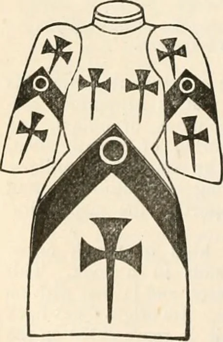 An illustration from An illustrated dictionary of words used in art and archaeology. Explaining terms frequently used in works on architecture, arms, bronzes, Christian art, colour, costume, decoration, devices, emblems, heraldry, lace, personal ornaments, pottery, painting, sculpture, &c, with their derivations, 1883, leaf 327