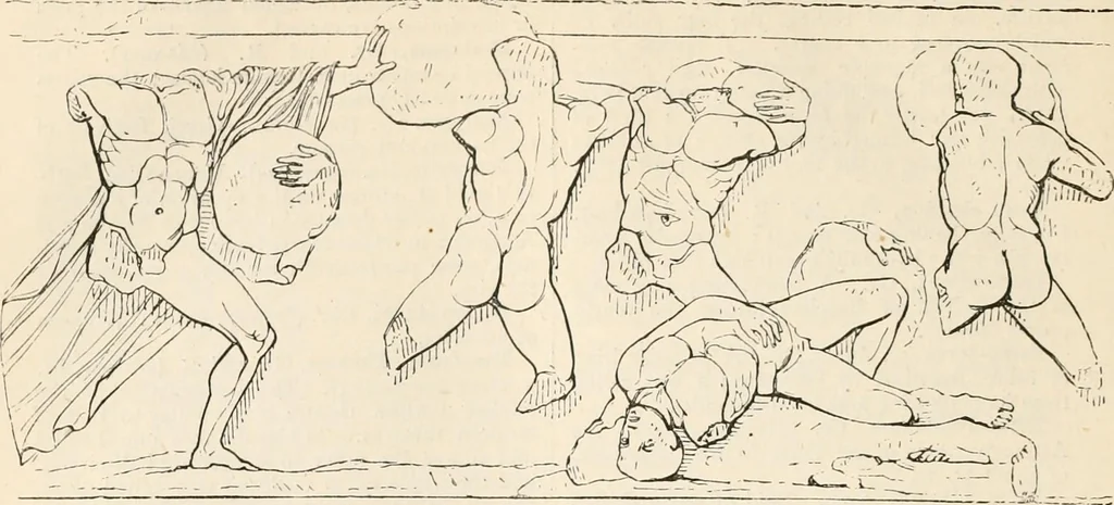 An illustration from An illustrated dictionary of words used in art and archaeology. Explaining terms frequently used in works on architecture, arms, bronzes, Christian art, colour, costume, decoration, devices, emblems, heraldry, lace, personal ornaments, pottery, painting, sculpture, &c, with their derivations, 1883, leaf 335