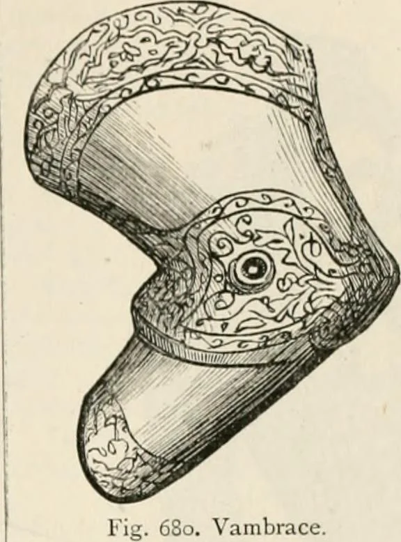 An illustration from An illustrated dictionary of words used in art and archaeology. Explaining terms frequently used in works on architecture, arms, bronzes, Christian art, colour, costume, decoration, devices, emblems, heraldry, lace, personal ornaments, pottery, painting, sculpture, &c, with their derivations, 1883, leaf 350