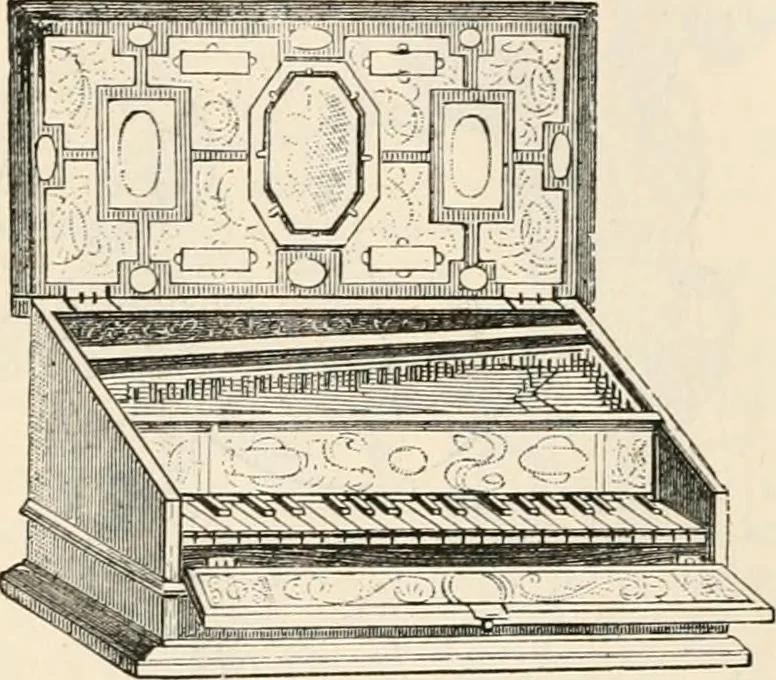 An illustration from An illustrated dictionary of words used in art and archaeology. Explaining terms frequently used in works on architecture, arms, bronzes, Christian art, colour, costume, decoration, devices, emblems, heraldry, lace, personal ornaments, pottery, painting, sculpture, &c, with their derivations, 1883, leaf 357