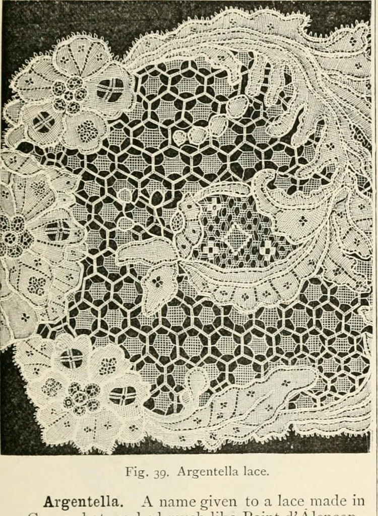 An illustration from An illustrated dictionary of words used in art and archaeology. Explaining terms frequently used in works on architecture, arms, bronzes, Christian art, colour, costume, decoration, devices, emblems, heraldry, lace, personal ornaments, pottery, painting, sculpture, &c, with their derivations, 1883, leaf 36