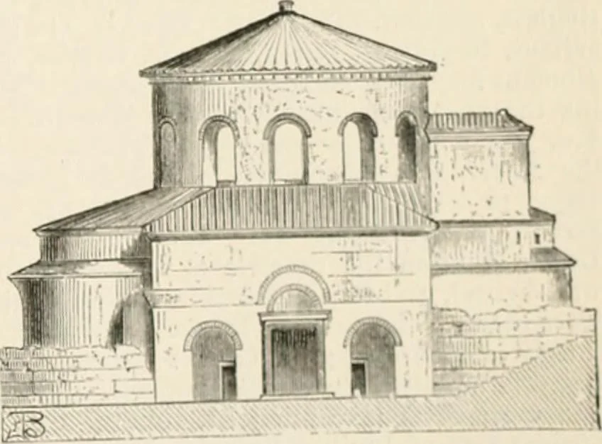 An illustration from An illustrated dictionary of words used in art and archaeology. Explaining terms frequently used in works on architecture, arms, bronzes, Christian art, colour, costume, decoration, devices, emblems, heraldry, lace, personal ornaments, pottery, painting, sculpture, &c, with their derivations, 1883, leaf 48