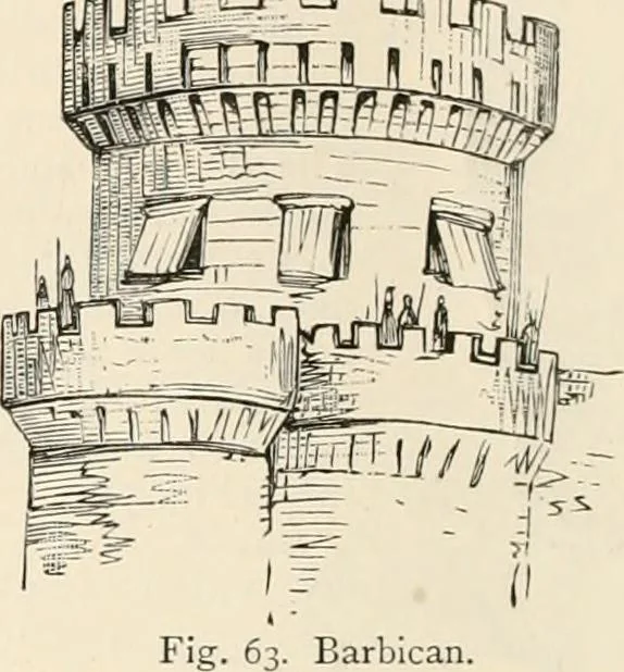 An illustration from An illustrated dictionary of words used in art and archaeology. Explaining terms frequently used in works on architecture, arms, bronzes, Christian art, colour, costume, decoration, devices, emblems, heraldry, lace, personal ornaments, pottery, painting, sculpture, &c, with their derivations, 1883, leaf 49