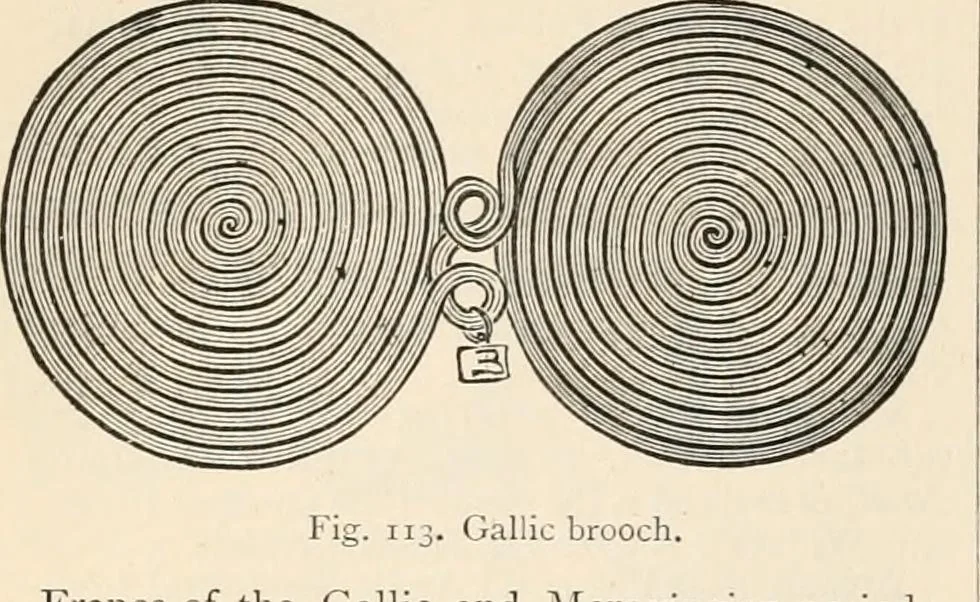 An illustration from An illustrated dictionary of words used in art and archaeology. Explaining terms frequently used in works on architecture, arms, bronzes, Christian art, colour, costume, decoration, devices, emblems, heraldry, lace, personal ornaments, pottery, painting, sculpture, &c, with their derivations, 1883, leaf 63