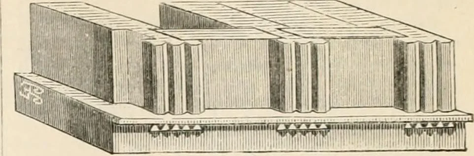 An illustration from An illustrated dictionary of words used in art and archaeology. Explaining terms frequently used in works on architecture, arms, bronzes, Christian art, colour, costume, decoration, devices, emblems, heraldry, lace, personal ornaments, pottery, painting, sculpture, &c, with their derivations, 1883, leaf 69
