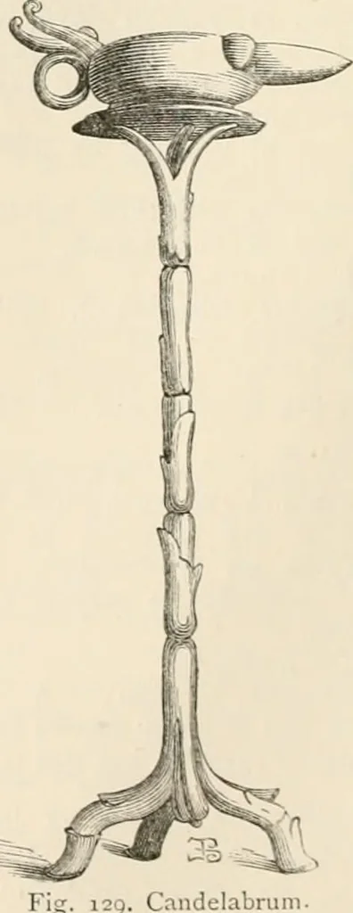 An illustration from An illustrated dictionary of words used in art and archaeology. Explaining terms frequently used in works on architecture, arms, bronzes, Christian art, colour, costume, decoration, devices, emblems, heraldry, lace, personal ornaments, pottery, painting, sculpture, &c, with their derivations, 1883, leaf 69