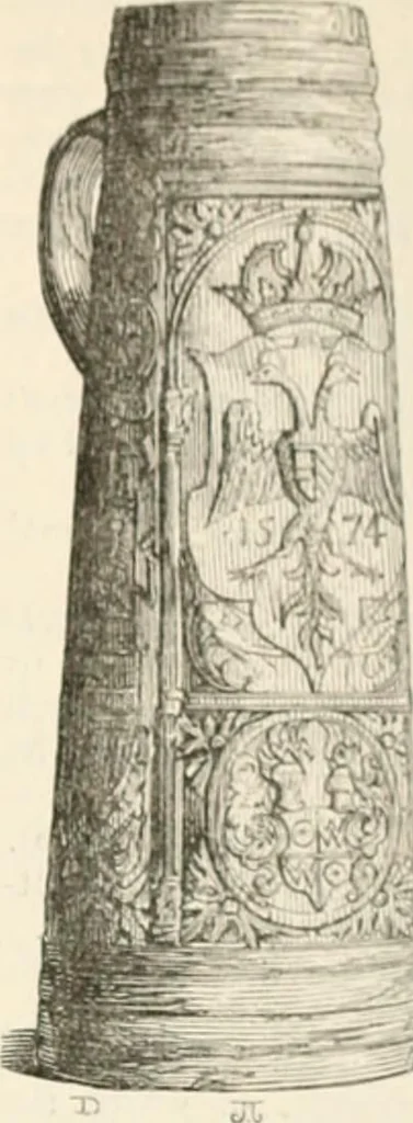 An illustration from An illustrated dictionary of words used in art and archaeology. Explaining terms frequently used in works on architecture, arms, bronzes, Christian art, colour, costume, decoration, devices, emblems, heraldry, lace, personal ornaments, pottery, painting, sculpture, &c, with their derivations, 1883, leaf 70