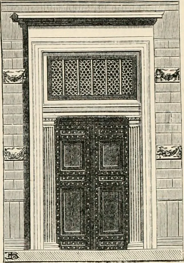 An illustration from An illustrated dictionary of words used in art and archaeology. Explaining terms frequently used in works on architecture, arms, bronzes, Christian art, colour, costume, decoration, devices, emblems, heraldry, lace, personal ornaments, pottery, painting, sculpture, &c, with their derivations, 1883, leaf 91