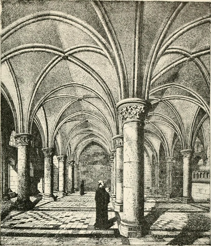 An illustration from An illustrated dictionary of words used in art and archaeology. Explaining terms frequently used in works on architecture, arms, bronzes, Christian art, colour, costume, decoration, devices, emblems, heraldry, lace, personal ornaments, pottery, painting, sculpture, &c, with their derivations, 1883, leaf 94