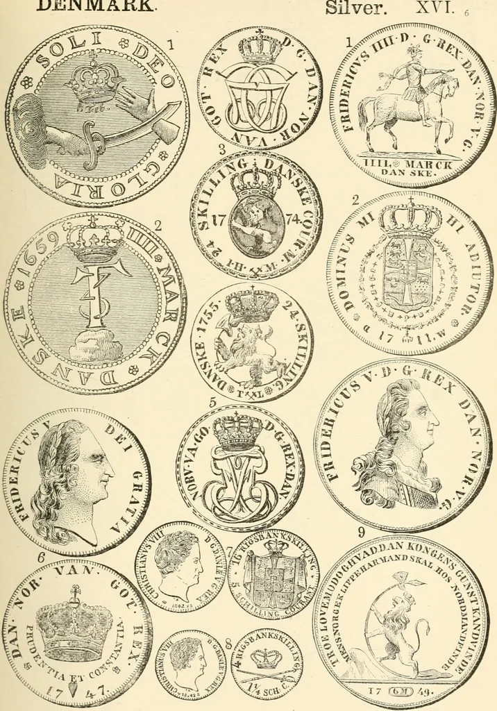 An illustration from Illustrated encyclopaedia of gold and silver coins of the world; illustrating the modern, ancient, current and curious, from A.D. 1885 back to B.C. 700, 1886, leaf 106