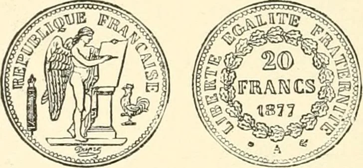 An illustration from Illustrated encyclopaedia of gold and silver coins of the world; illustrating the modern, ancient, current and curious, from A.D. 1885 back to B.C. 700, 1886, leaf 109