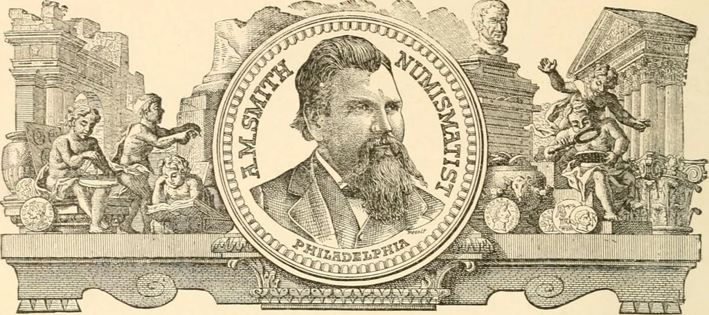 An illustration from Illustrated encyclopaedia of gold and silver coins of the world; illustrating the modern, ancient, current and curious, from A.D. 1885 back to B.C. 700, 1886, leaf 11