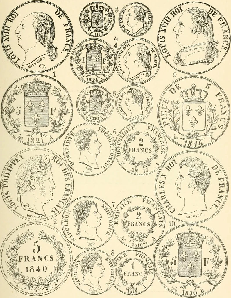 An illustration from Illustrated encyclopaedia of gold and silver coins of the world; illustrating the modern, ancient, current and curious, from A.D. 1885 back to B.C. 700, 1886, leaf 116