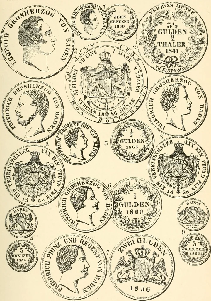 An illustration from Illustrated encyclopaedia of gold and silver coins of the world; illustrating the modern, ancient, current and curious, from A.D. 1885 back to B.C. 700, 1886, leaf 134