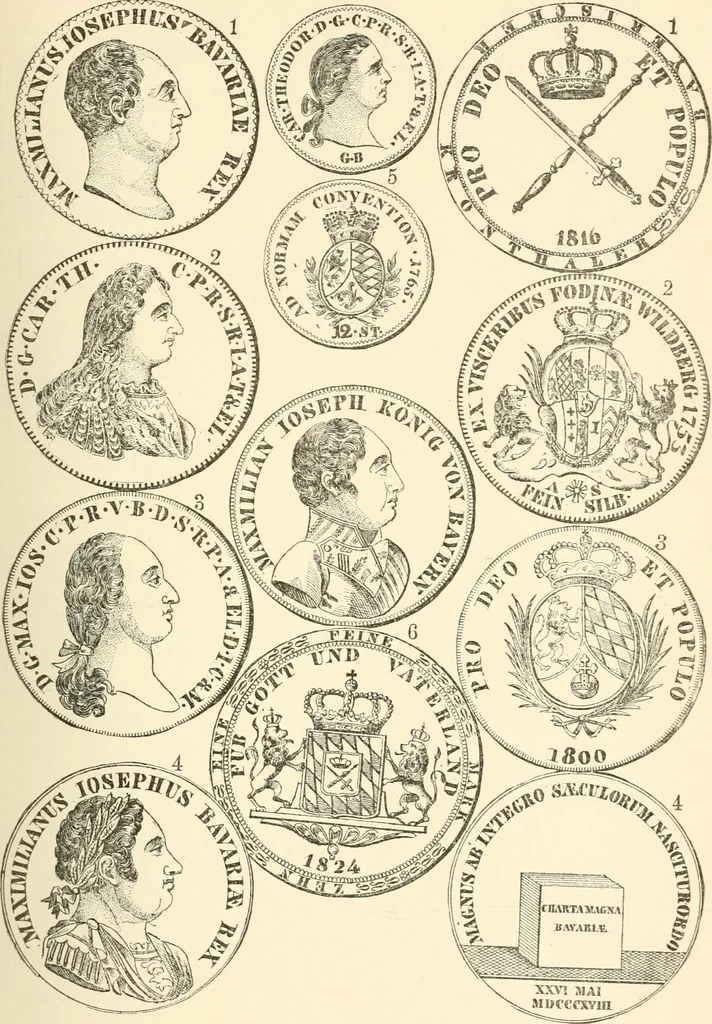 An illustration from Illustrated encyclopaedia of gold and silver coins of the world; illustrating the modern, ancient, current and curious, from A.D. 1885 back to B.C. 700, 1886, leaf 146