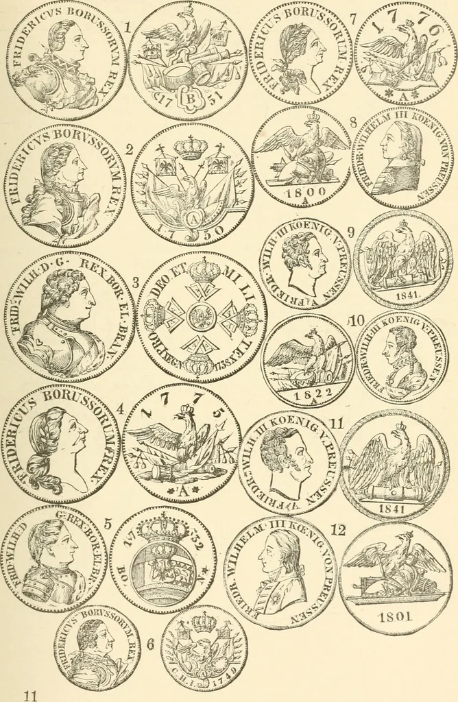 An illustration from Illustrated encyclopaedia of gold and silver coins of the world; illustrating the modern, ancient, current and curious, from A.D. 1885 back to B.C. 700, 1886, leaf 184