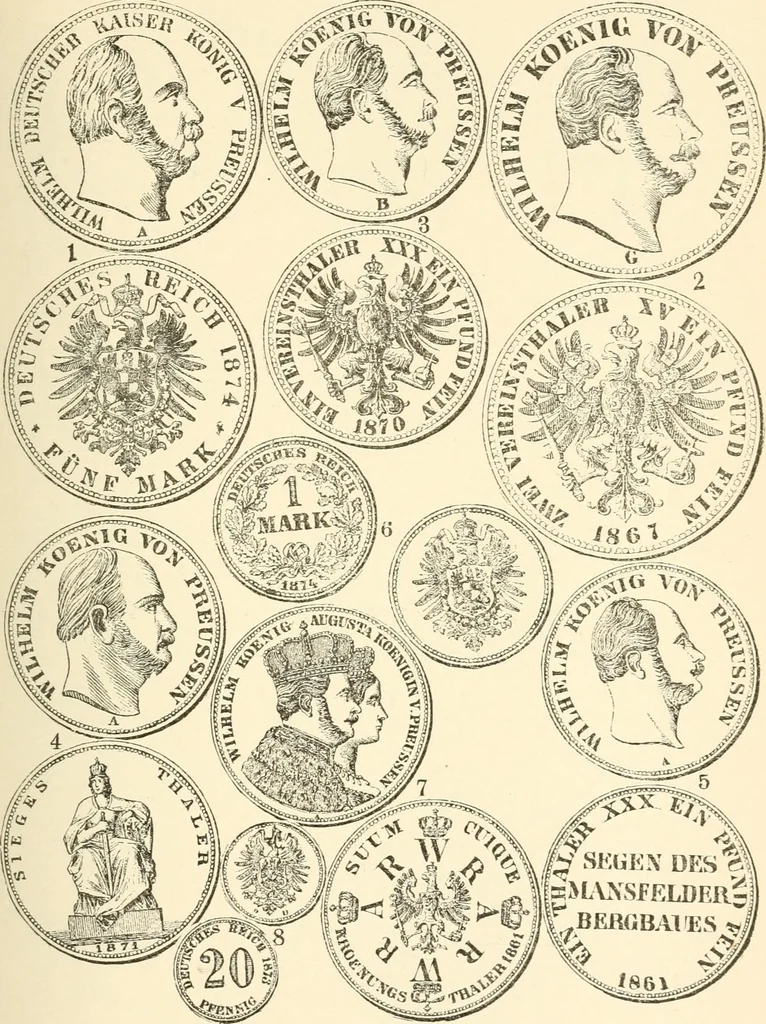 An illustration from Illustrated encyclopaedia of gold and silver coins of the world; illustrating the modern, ancient, current and curious, from A.D. 1885 back to B.C. 700, 1886, leaf 190