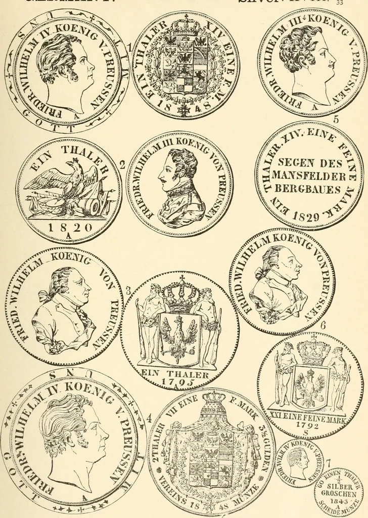 An illustration from Illustrated encyclopaedia of gold and silver coins of the world; illustrating the modern, ancient, current and curious, from A.D. 1885 back to B.C. 700, 1886, leaf 192
