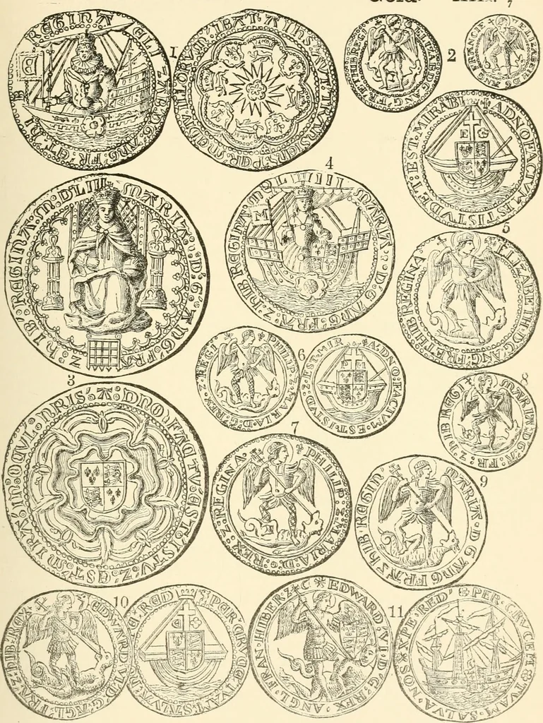 An illustration from Illustrated encyclopaedia of gold and silver coins of the world; illustrating the modern, ancient, current and curious, from A.D. 1885 back to B.C. 700, 1886, leaf 242