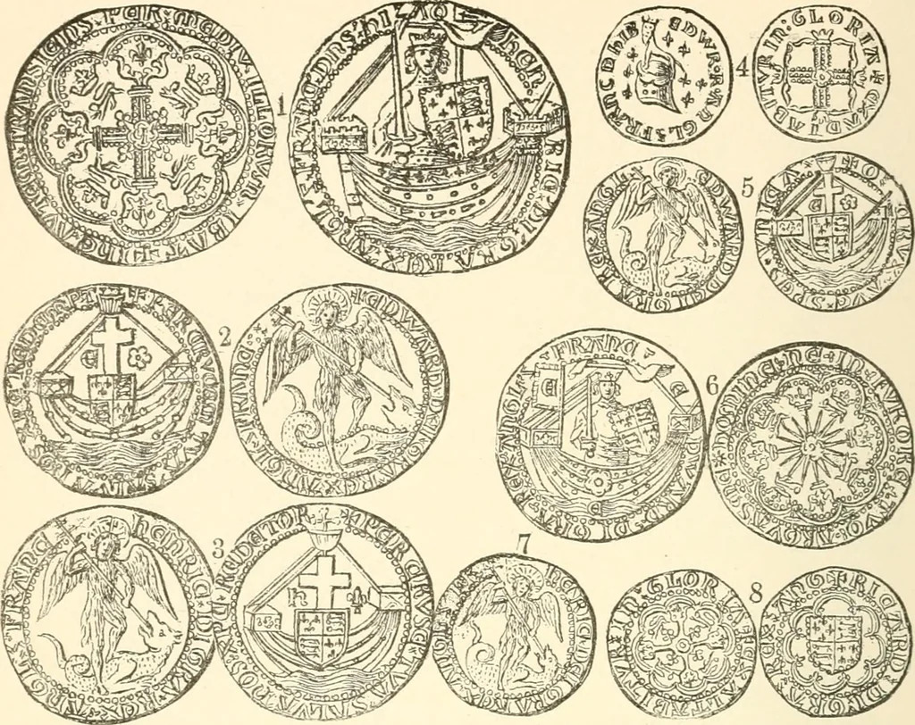 An illustration from Illustrated encyclopaedia of gold and silver coins of the world; illustrating the modern, ancient, current and curious, from A.D. 1885 back to B.C. 700, 1886, leaf 245