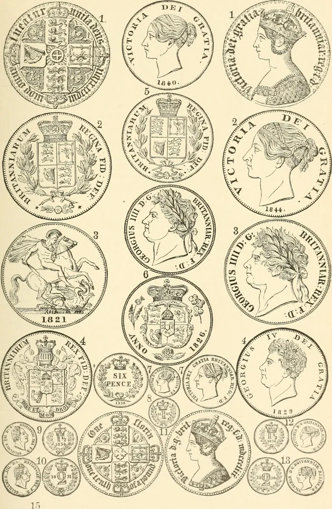 An illustration from Illustrated encyclopaedia of gold and silver coins of the world; illustrating the modern, ancient, current and curious, from A.D. 1885 back to B.C. 700, 1886, leaf 248