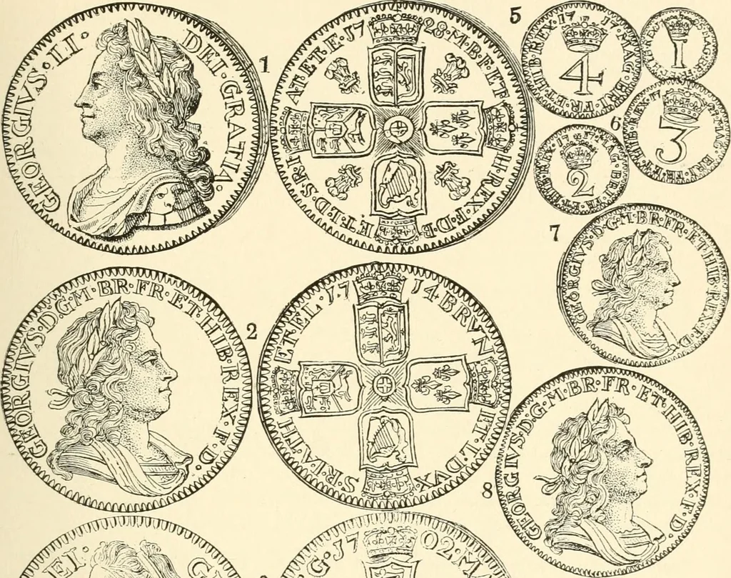 An illustration from Illustrated encyclopaedia of gold and silver coins of the world; illustrating the modern, ancient, current and curious, from A.D. 1885 back to B.C. 700, 1886, leaf 254