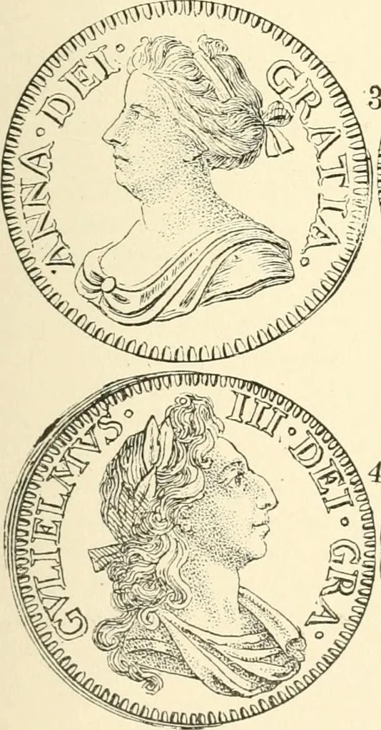 An illustration from Illustrated encyclopaedia of gold and silver coins of the world; illustrating the modern, ancient, current and curious, from A.D. 1885 back to B.C. 700, 1886, leaf 254