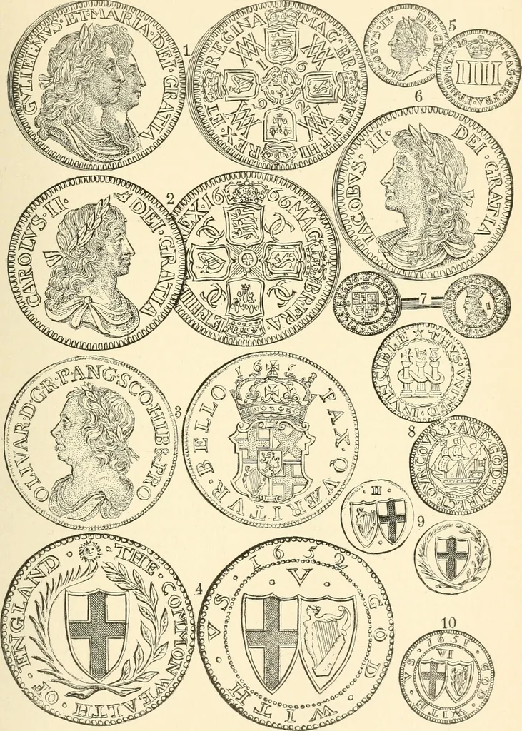 An illustration from Illustrated encyclopaedia of gold and silver coins of the world; illustrating the modern, ancient, current and curious, from A.D. 1885 back to B.C. 700, 1886, leaf 256