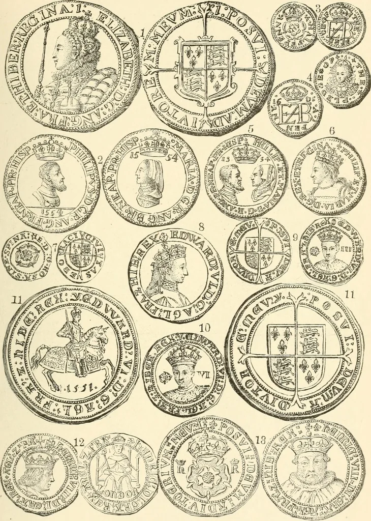 An illustration from Illustrated encyclopaedia of gold and silver coins of the world; illustrating the modern, ancient, current and curious, from A.D. 1885 back to B.C. 700, 1886, leaf 262