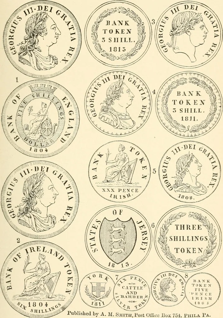 An illustration from Illustrated encyclopaedia of gold and silver coins of the world; illustrating the modern, ancient, current and curious, from A.D. 1885 back to B.C. 700, 1886, leaf 266