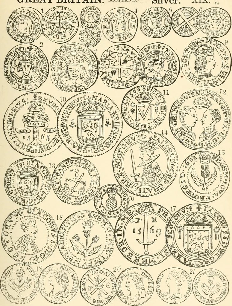 An illustration from Illustrated encyclopaedia of gold and silver coins of the world; illustrating the modern, ancient, current and curious, from A.D. 1885 back to B.C. 700, 1886, leaf 270