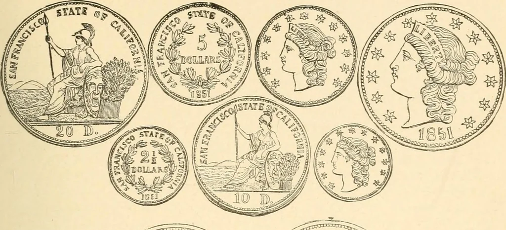 An illustration from Illustrated encyclopaedia of gold and silver coins of the world; illustrating the modern, ancient, current and curious, from A.D. 1885 back to B.C. 700, 1886, leaf 28