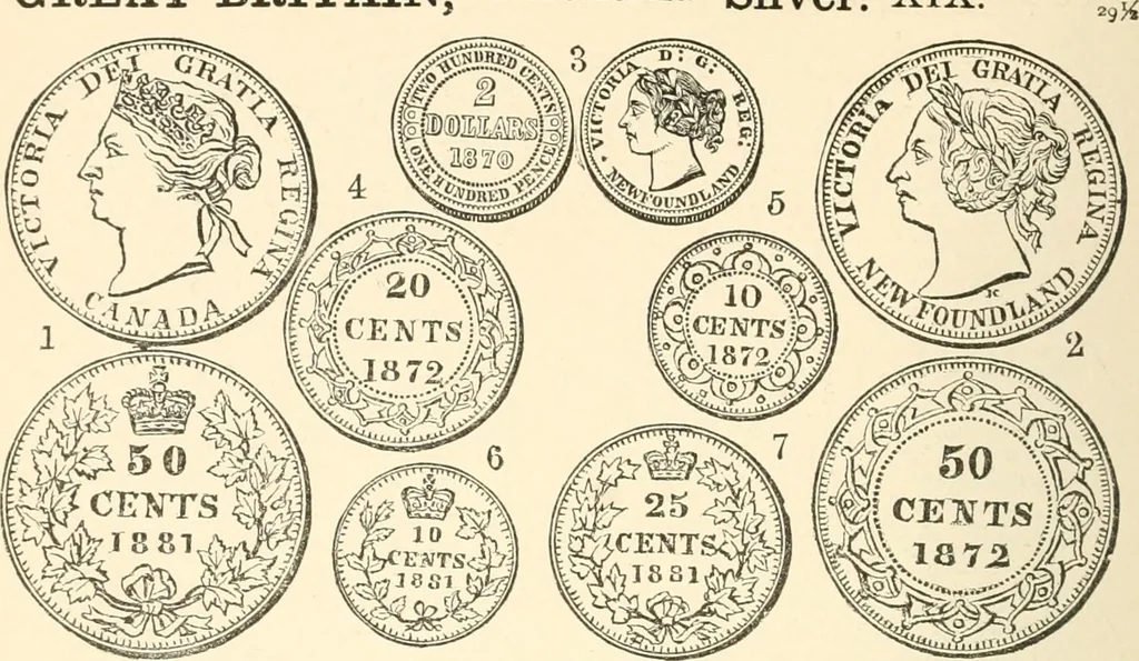 An illustration from Illustrated encyclopaedia of gold and silver coins of the world; illustrating the modern, ancient, current and curious, from A.D. 1885 back to B.C. 700, 1886, leaf 281