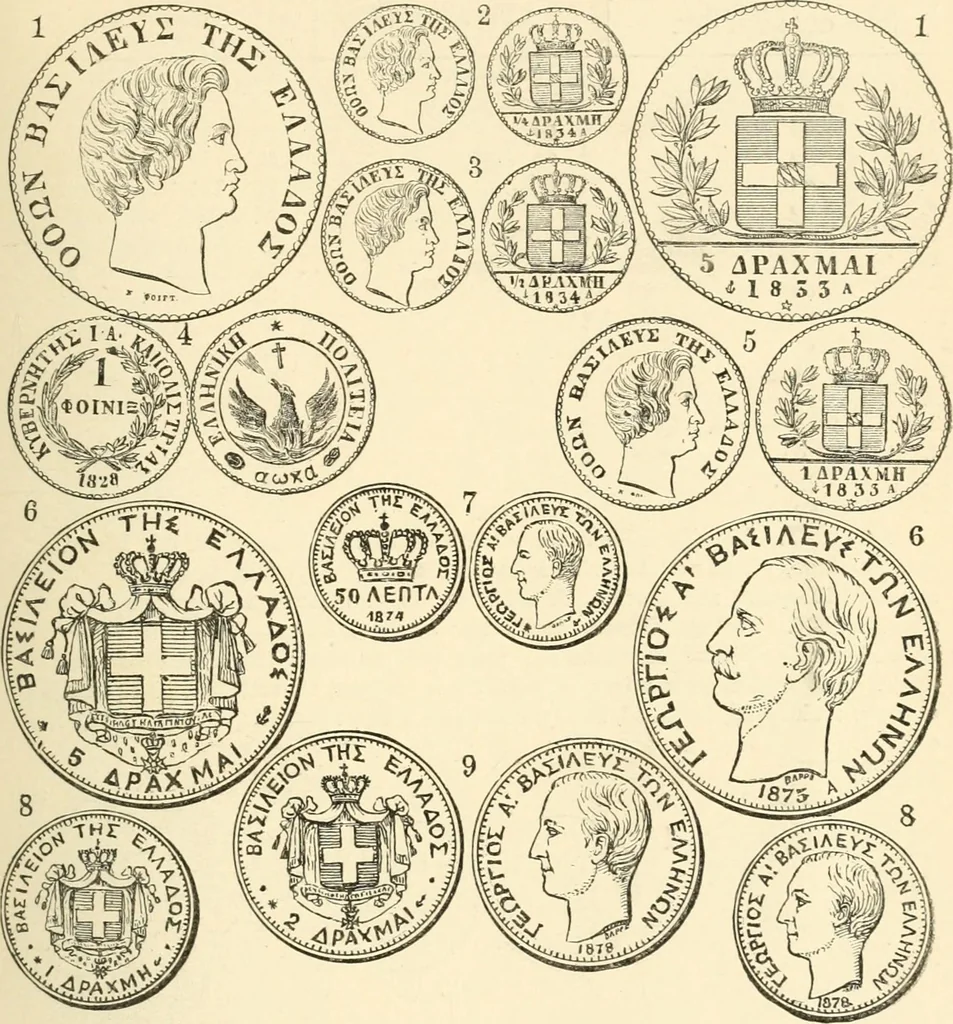 An illustration from Illustrated encyclopaedia of gold and silver coins of the world; illustrating the modern, ancient, current and curious, from A.D. 1885 back to B.C. 700, 1886, leaf 292