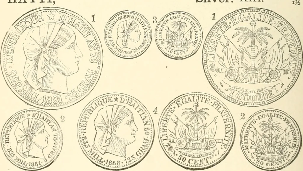 An illustration from Illustrated encyclopaedia of gold and silver coins of the world; illustrating the modern, ancient, current and curious, from A.D. 1885 back to B.C. 700, 1886, leaf 293