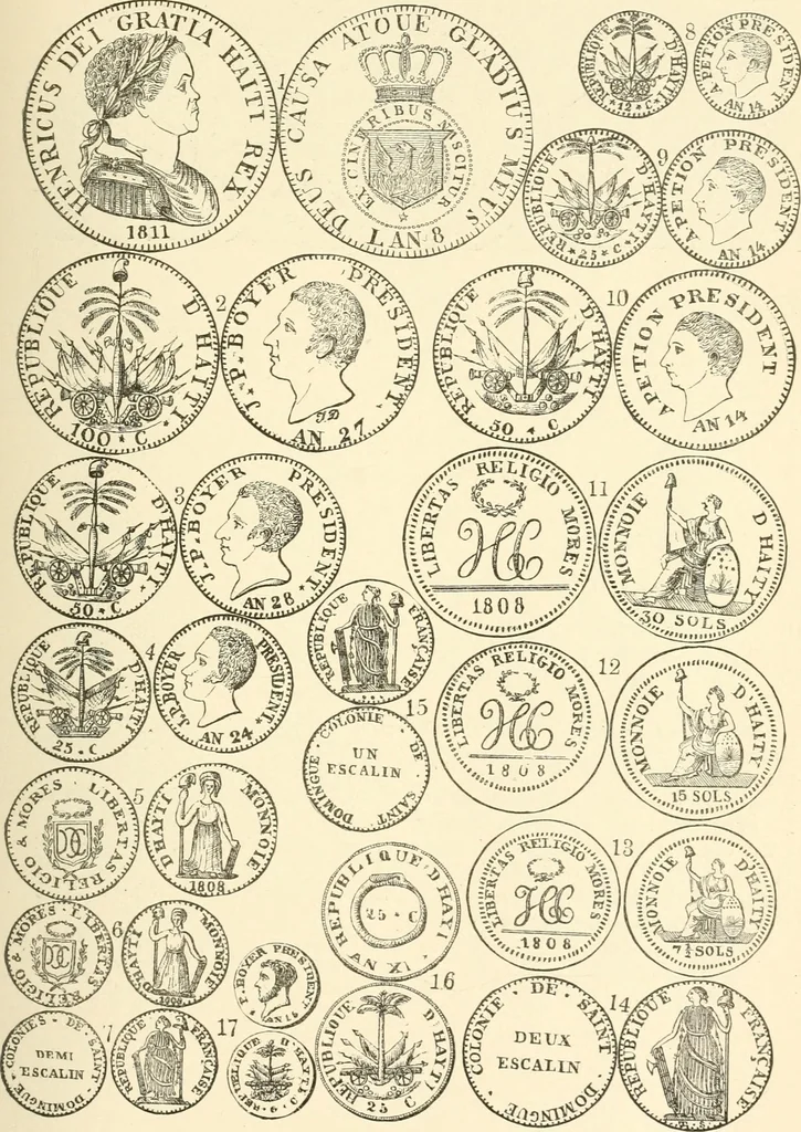 An illustration from Illustrated encyclopaedia of gold and silver coins of the world; illustrating the modern, ancient, current and curious, from A.D. 1885 back to B.C. 700, 1886, leaf 294